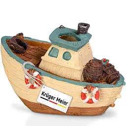 Декорація рибальський човен Kruger Meier Fishing Boat 11x6.5x7.5 см (1288) - мініатюра 3