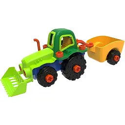 Конструктор Edu-Toys Трактор з інструментами (JS030) - мініатюра 2
