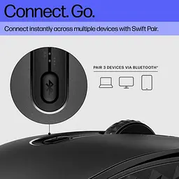 Миша HP 690 Wireless Black (7M1D4AA) - мініатюра 10