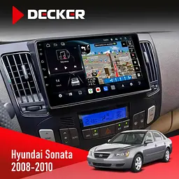 Штатна магнітола Hyundai Sonata 2008-2010 Climate Decker D9-011 4x64, DSP, 4G, 360 Decker (НФ-00005803)