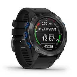 Смарт-годинник Garmin Descent Mk2i Titanium Carbon Gray DLC with Black Band (010-02132-01/11) - мініатюра 3