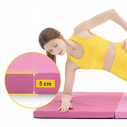Мат гімнастичний складаний 4FIZJO 180 x 60 x 5 см 4FJ0572 Pink/Light Pink (P-5907739319678) - мініатюра 12