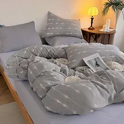 Постельное белье двуспальное из муслина с простынью на резинке Colorful Home Print 16 21780 180х220 см