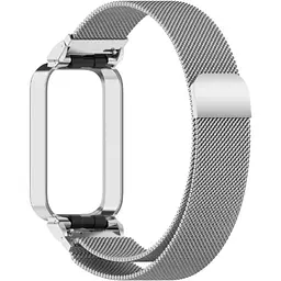 Ремінець DK CDK для Xiaomi Redmi Smart Band 3 Metal Milanese Loop Magnetic (018854) (silver)