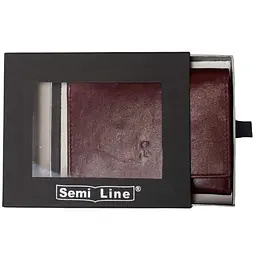 Гаманець жіночий шкіряний Semi Line RFID Dark Red (P8263-2) - мініатюра 3