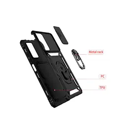 Чохол до мобільного телефона BeCover Military Samsung Galaxy S21 FE SM-G990 Black (707364) - мініатюра 4