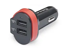 Автомобільний зарядний пристрій REAL-EL CA-35 + кабель microUSB Black (EL123160012) - мініатюра 2