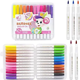 Дитячі фломастери Water color pen 228-24(Pink) 24 кольори