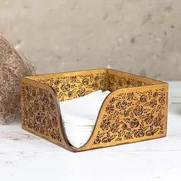 Дерев'яна серветниця VANZA ROSES oak - S (14 см) - мініатюра 7