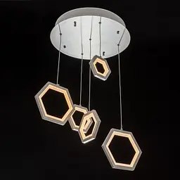 Світильник стельовий Brille підвісний світлодіодний для холу BR-936S/44W LED WH - мініатюра 6