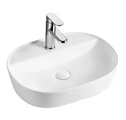 Раковина накладна Mixxus Premium ELLIPSE-0203 з отвором під змішувач (MP6678)