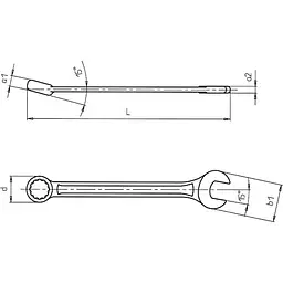 Ключ комбінований Wurth подовжений SW41 Powerdriv Zebra (арт. 071330841) - мініатюра 4