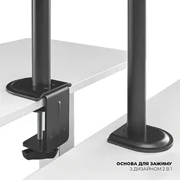 Настільне кріплення для моніторів Brateck LDT66-C024 17`-32` Black [107946] - мініатюра 5