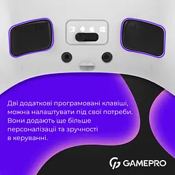 Геймпад GamePro бездротовий білий (GPX13W) - мініатюра 6
