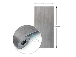 Самоклеюча вініловая плитка в рулоні STICKER WALL 600*3000*2мм Мат SW-00002027 - мініатюра 4