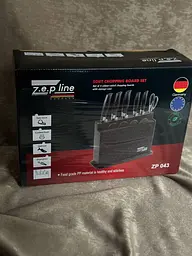 Набір ножів та дощечок Zepline ZP-043 з підставкою Чорний 11 предметів - мініатюра 6