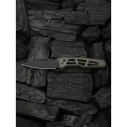 Ніж складаний туристичний Weknife Dressytak (8.6 см) Bohler M390 / Titanium бронзовий - мініатюра 9