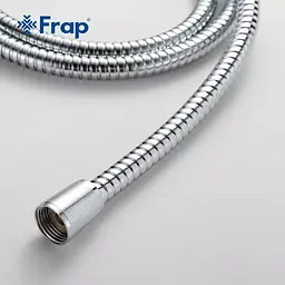 Шланг душовий, нержавіюча сталь, 1500 мм хром Frap F43, Хром - мініатюра 4