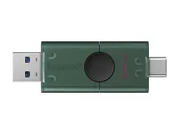 USB флеш накопичувач Kingston 256 GB DataTraveler Duo Green (DTDEG2/256GB) - мініатюра 2