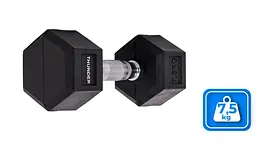 Гантель шестигранна Thunder 7,5 кг (HEXAGONAL-DUMBBELLS-7,5KG) - мініатюра 2