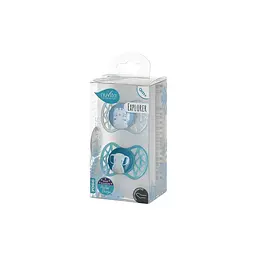 Пустушка Nuvita 7066 Air55 Explorer ортодонтична 0m+ (тигр слон) 2 шт NV7066M - мініатюра 3