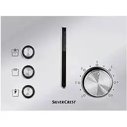 Тостер Silver Crest STS 850 B1 - бежевий 2 відсіки для тостів, 7 ступенів пропікання - мініатюра 3