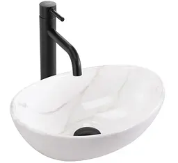 Умивальник Rea Sofia Mini накладний 35.5x27 см cloudy REA-U9236