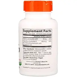 Повністю активований фолат Doctor's Best Quatrefolic 400 мкг 90 гелевих капсул - мініатюра 2