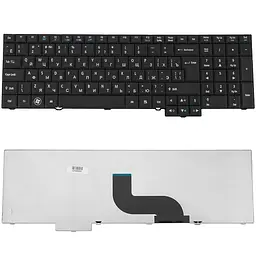 Клавіатура для ноутбука ACER (TM: 5360, 5760, 6595, 7750, 8573) rus, чорний
