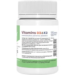 Вітамін D3 та K2 Stark Pharm 120 таблеток - мініатюра 2