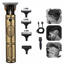 Акумуляторна машинка для стрижки волосся HAIR CLIPPER бритва тример окантувальна для бороди 5 Вт UKC T99 - мініатюра 2