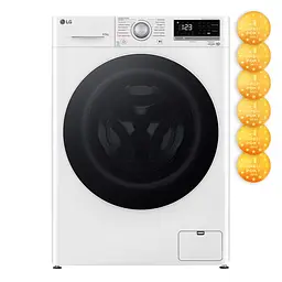 Прально-сушильна машина LG фронтальна 9(5) кг 1200 А 48 см дисплей пара інвертор білий - мініатюра 2