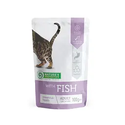 Вологий корм для котів з чутливим травленням з рибою Nature's Protection Intestinal health Fish, 100г