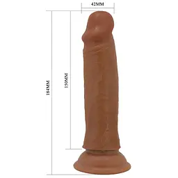 Фалоімітатор PRETTY LOVE QUENTIN 7.2(184mm) Sliding Skin Series TPR, Suction base Bendable PRETTY LOVE BW-008126LP 103598 - мініатюра 4