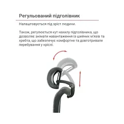 Офісне крісло Аклас Петрос R-SR (Сірий) (00158584) - миниатюра 12