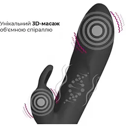 Вібратор-кролик зі спіральним 3D-масажем Adrien Lastic Twister - мініатюра 2