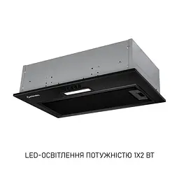 Витяжка повновбудована Minola HBI 5014 BLF LED - мініатюра 3