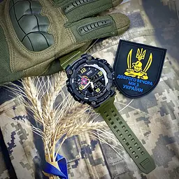 Наручний годинник чоловічий 002AGSU ЗСУ Зелені + Коробка Patriot acs0031075 - мініатюра 6