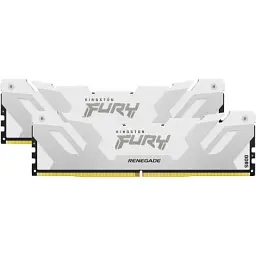 Модуль пам'яті для комп'ютера DDR5 32GB (2x16GB) 6400 MHz Renegade White XMP Kingston Fury (ex.HyperX) (KF564C32RWK2-32) - мініатюра 4