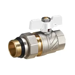 Кран прямий з американкою кульовий Zegor FAO01 з антипротіканням 1/2" PN50 30412