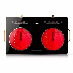Інфрачервона настільна плита RAF R.8088 2 конфорки 4800W Black (3_02408) - мініатюра 2