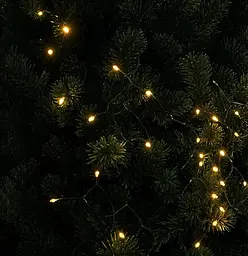 Гірлянда Кінський хвіст Мішура 1200 LED 20 ниток 2 м зелена, жовтий GarlandoPro D1200L2MGY - мініатюра 10