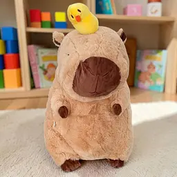 М'яка іграшка з пледом Капібара 21558 35 см 100х170+-5 см коричнева