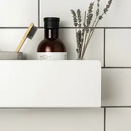 Полиця в ванну кімнату Nice & Cozy AquaFlow біла - мініатюра 5