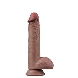 Реалістичний фалоімітатор LoveToy Dual-Layered Silicone Cock 9, 23.5 см