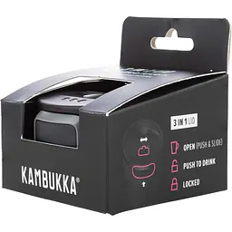 Кришка Kambukka Etna 3 в 1 з технологією Snapclean чорна (L01010) - мініатюра 5