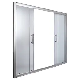 Шторка для ванної Bravo Brda 150FS 130-152х140 см скло 6 мм матовий хром (000028417) - мініатюра 3