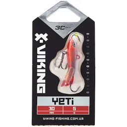 Балансир Viking Fishing Yeti Ice Jig 30mm 5.0g #7 Coral Trout - мініатюра 2