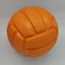 Великий волейбольний м'яч для собак зі звуком Bonny TPR Pet Teething Dog Chew Toy, L Помаранчевий