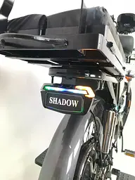 Електровелосипед двомісний Corso Shadow Pro 22 (800W,48V,20Ah) +кошик Чорний - мініатюра 4